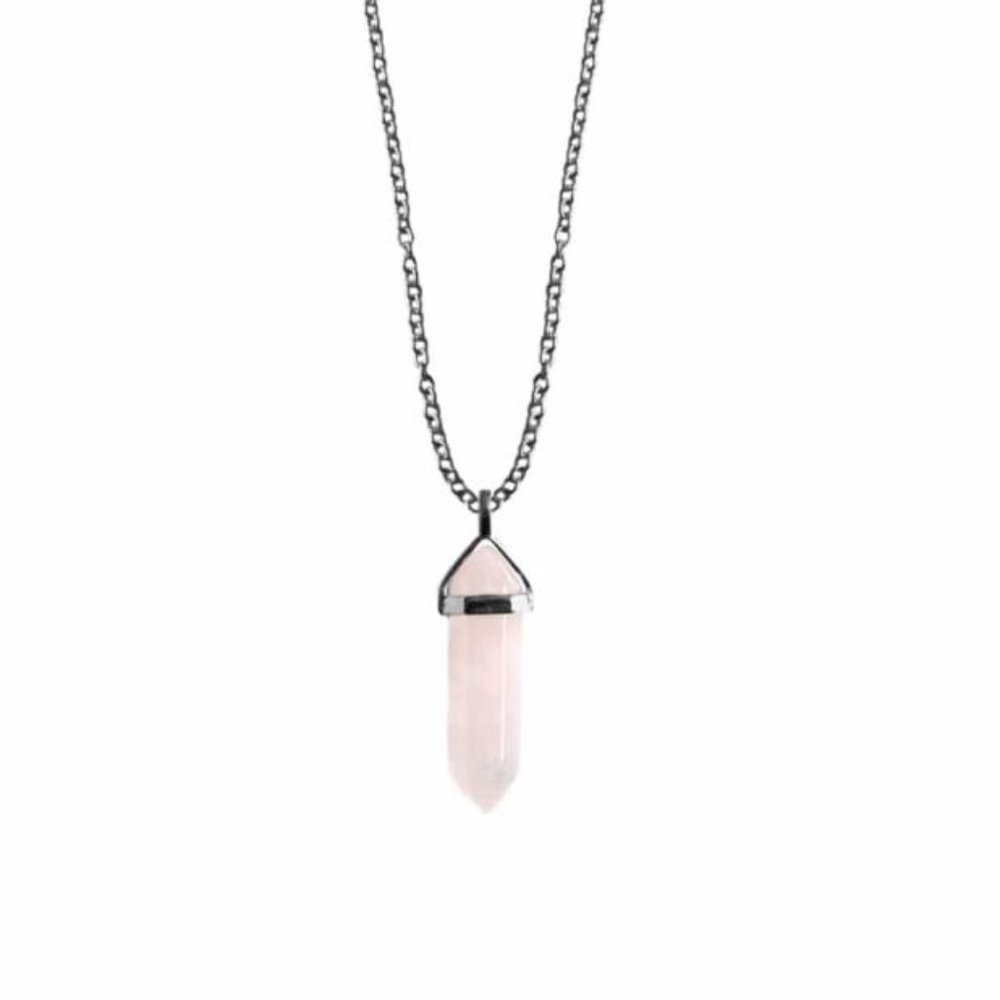 Rose quartz necklace